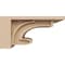 Ekena Millwork 6"W x 12"D x 6"H Wide Alma Rough Cedar Woodgrain TimberThane Corbel, Primed Tan CORUR06X12X06ALMRCPR - alternate 4